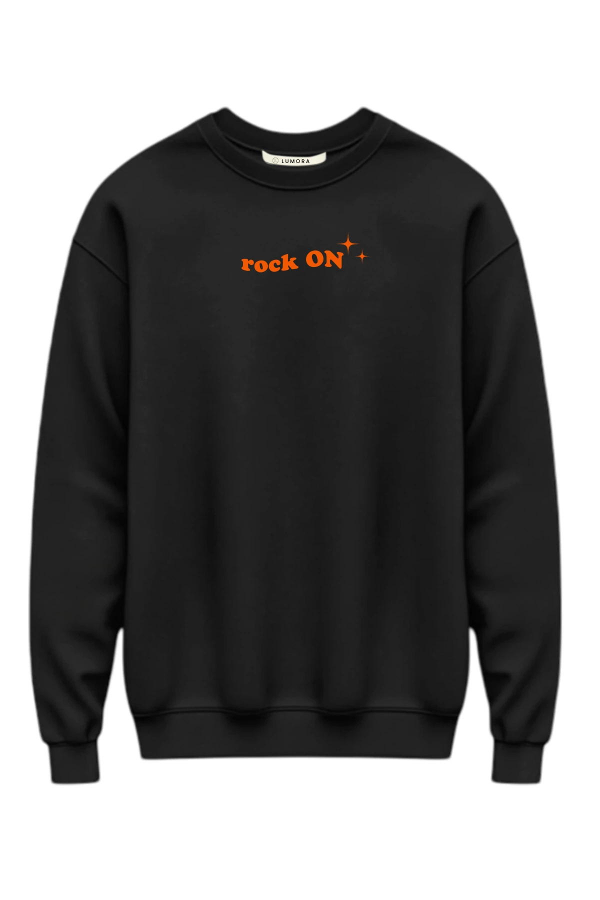 Humo “Rock On” Oversize Sweatshirt (%100 Pamuk, Unisex)