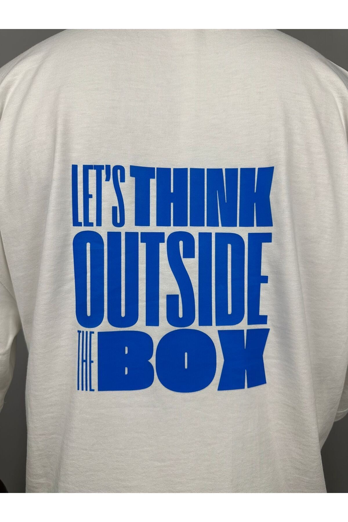 The Box Oversize %100 Pamuk Tişört | "Let's Think Outside of The Box"