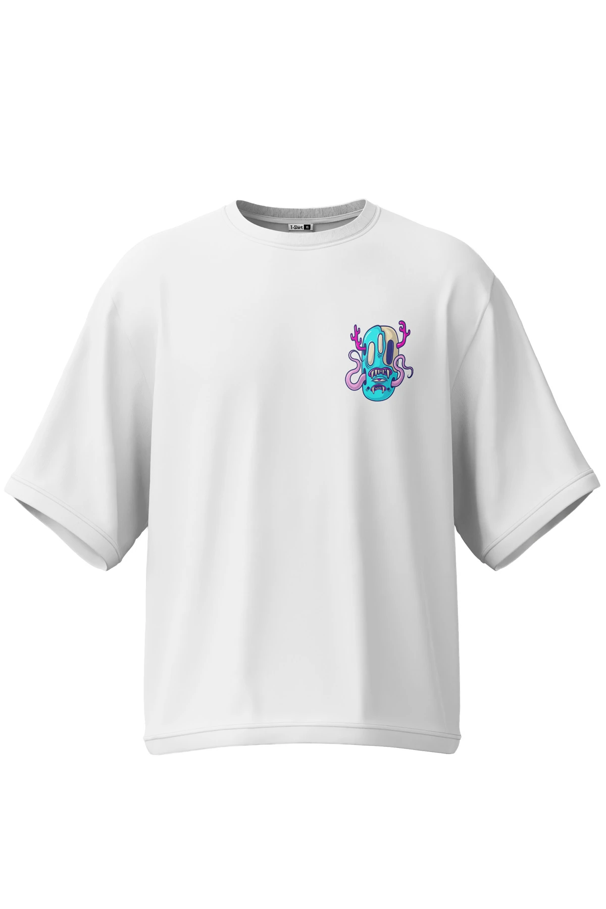 Void “Ghost Coil Mini” Oversize Tişört (%100 Pamuk, Unisex)