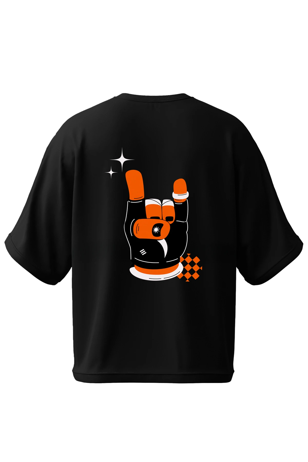 Humo “Rock On” Oversize Tişört (%100 Pamuk, Unisex)