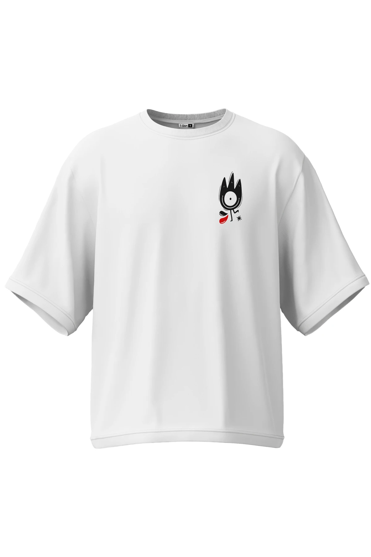 Oddkind “Odd Star” Oversize Tişört (%100 Pamuk, Unisex)