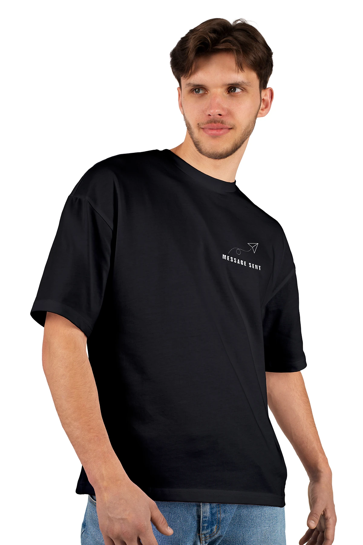 “To the Universe” Astronot Baskılı Oversize Tişört (%100 Pamuk, Unisex)