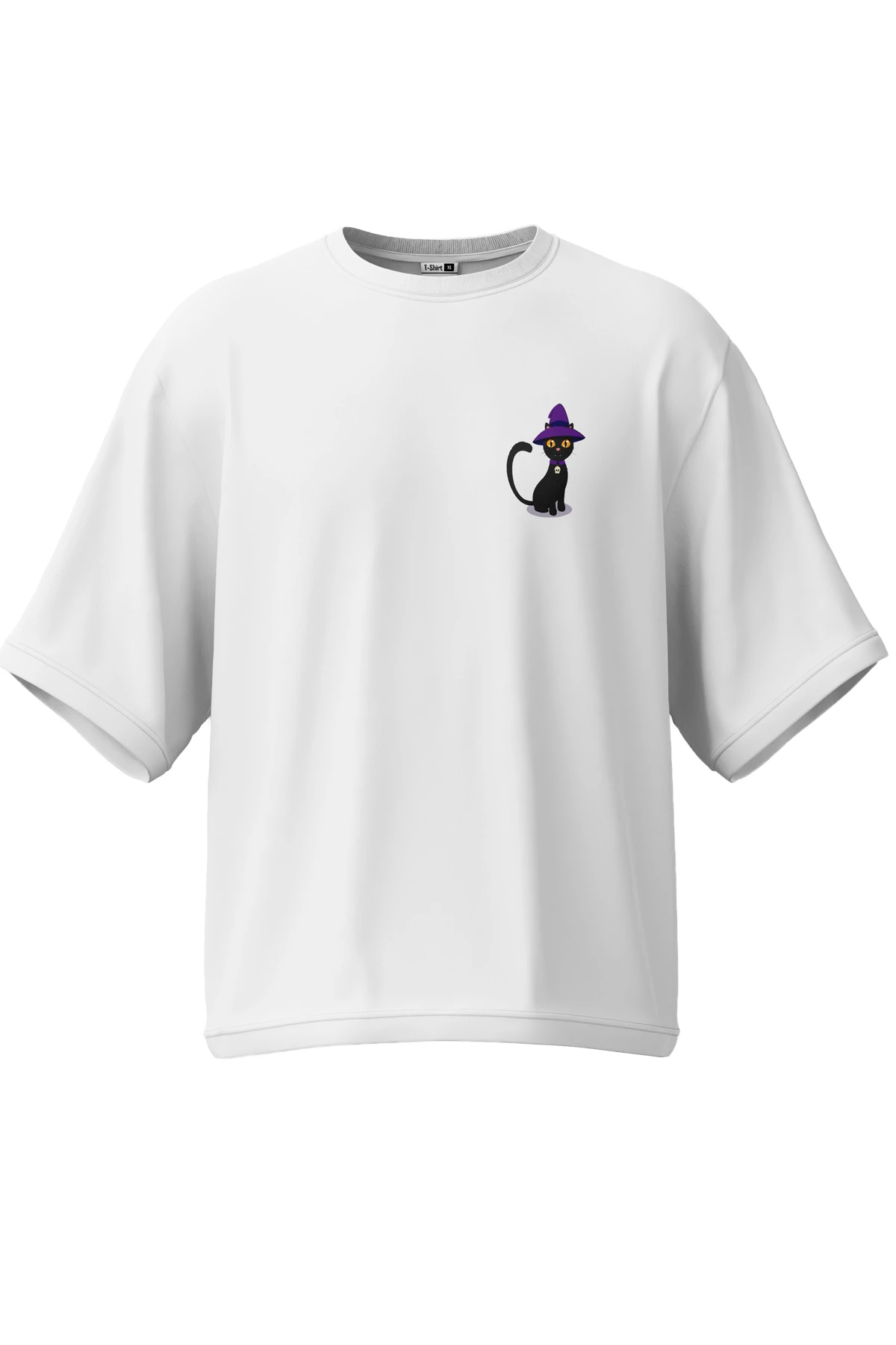 Witchlight “Witch Cat” Oversize Tişört (%100 Pamuk, Unisex)