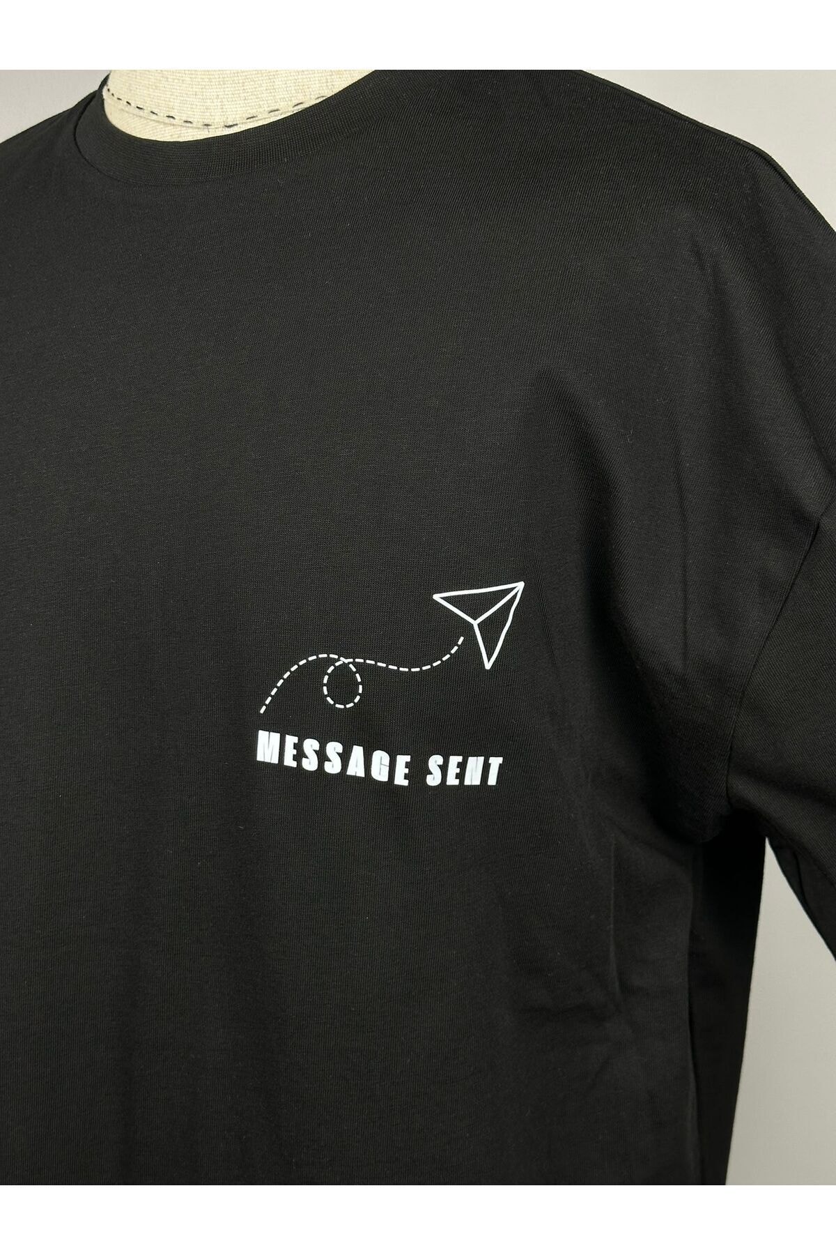 Astronot Oversize %100 Pamuk Tişört | “Message Sent To the Universe” 
