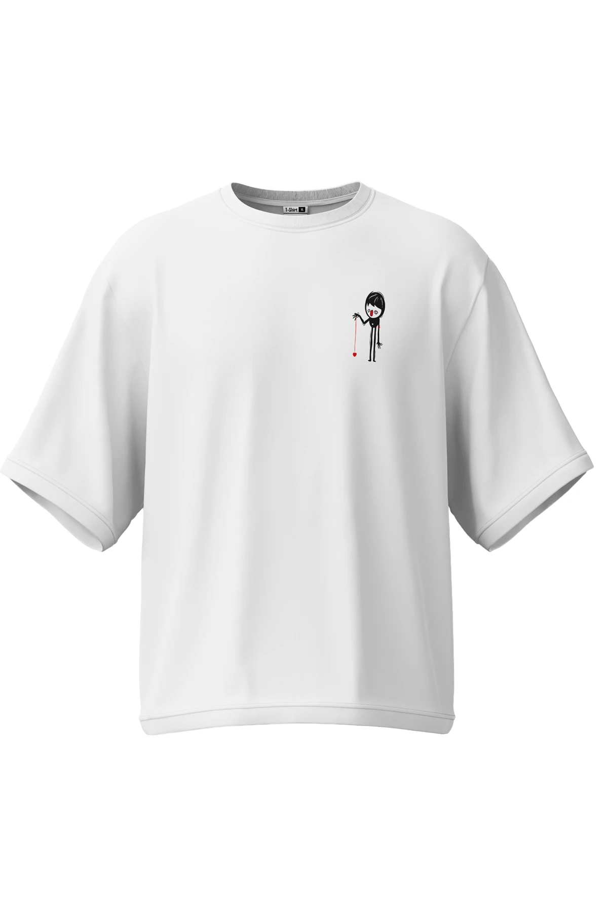 Oddkind “Oddly Sweet” Oversize Tişört (%100 Pamuk, Unisex)