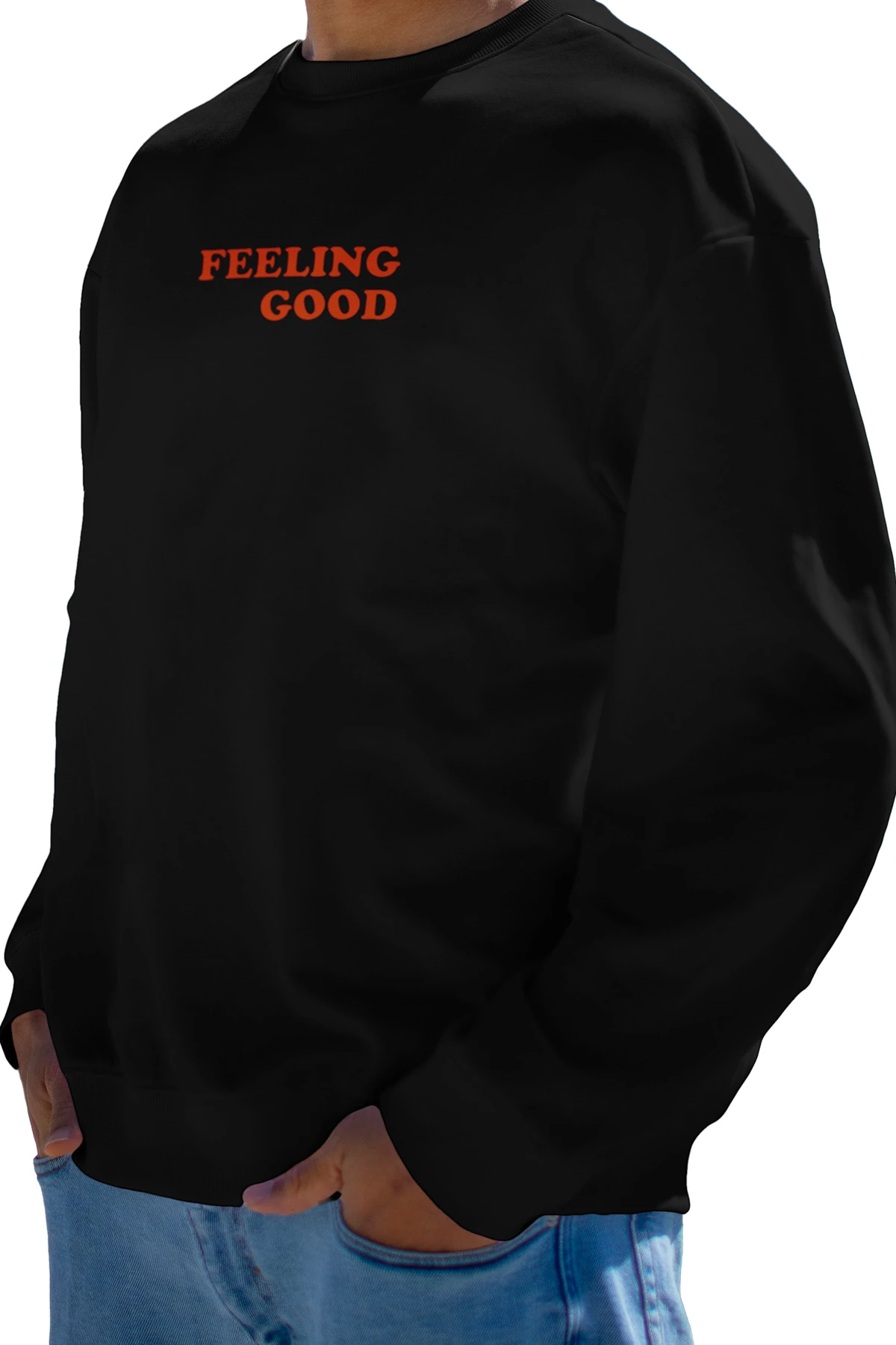 Humo “Good Vibes” Oversize Sweatshirt (%100 Pamuk, Unisex)