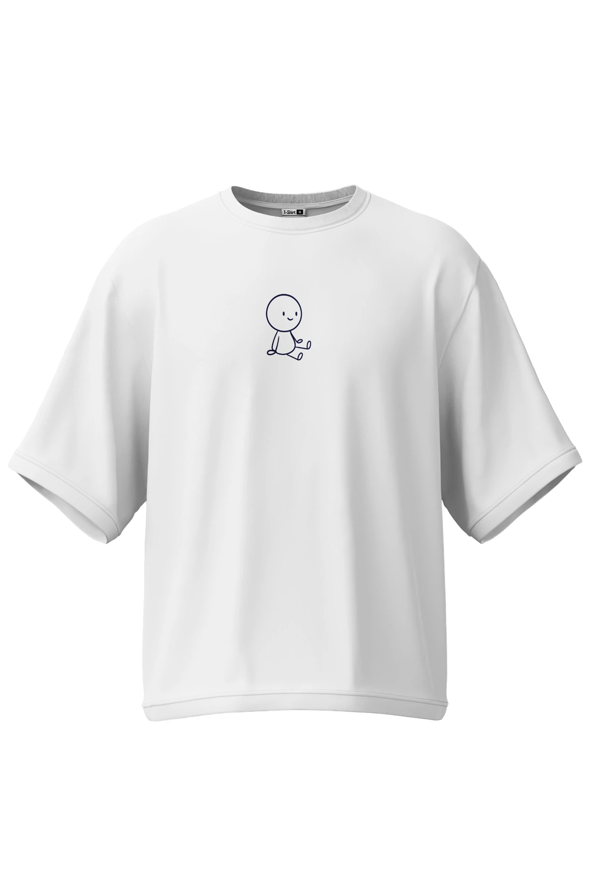 Lumo “Simple Play” Oversize Tişört (%100 Pamuk, Unisex)