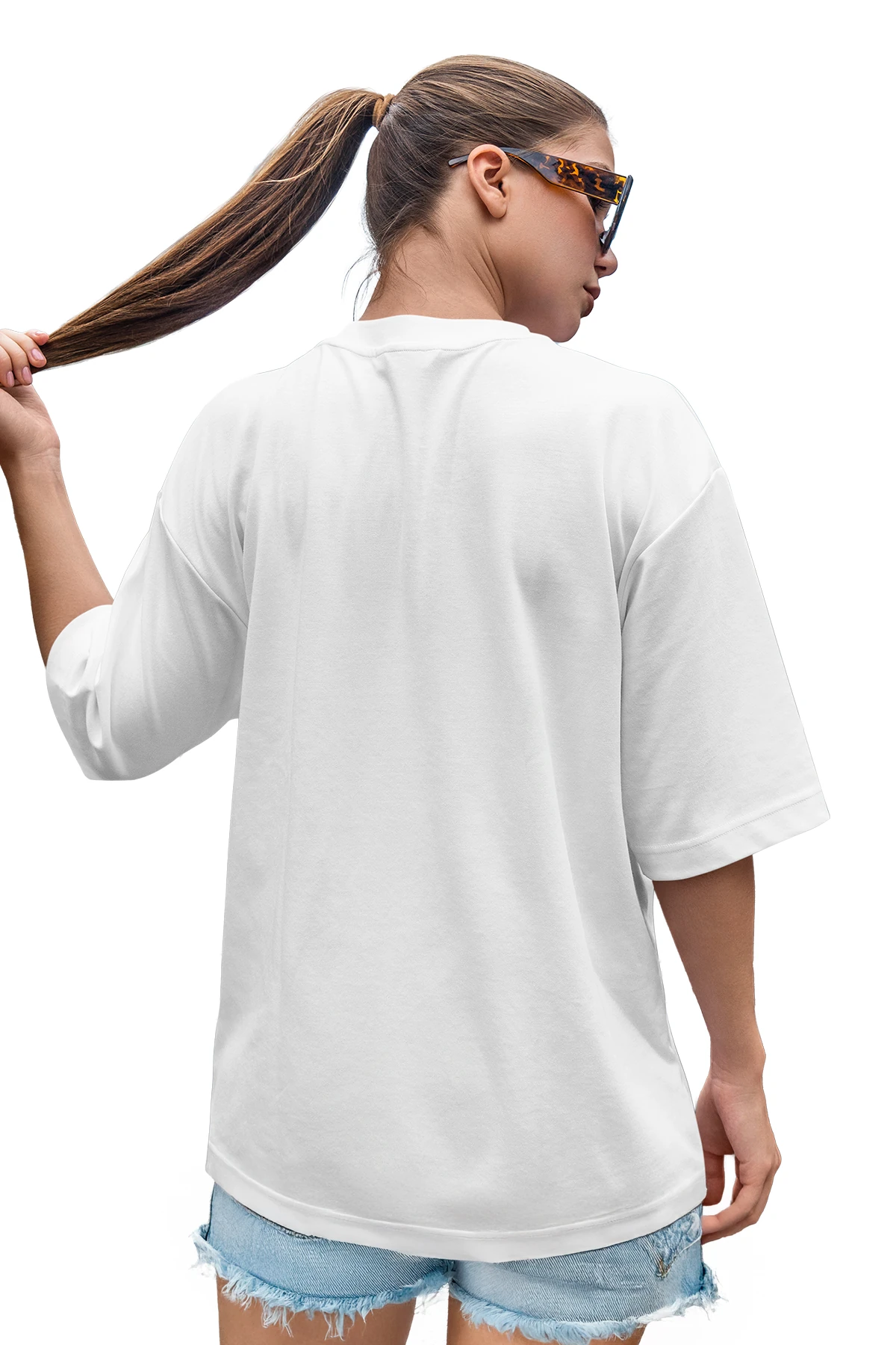 Oddkind “Heart Ghost” Oversize Tişört (%100 Pamuk, Unisex)