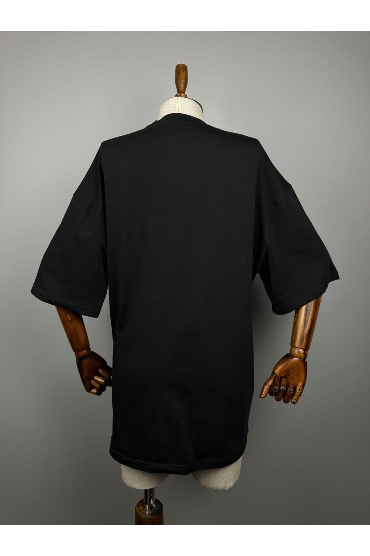 Siyah Oversize Tişört | Basic %100 Pamuk Unisex Kadın Erkek