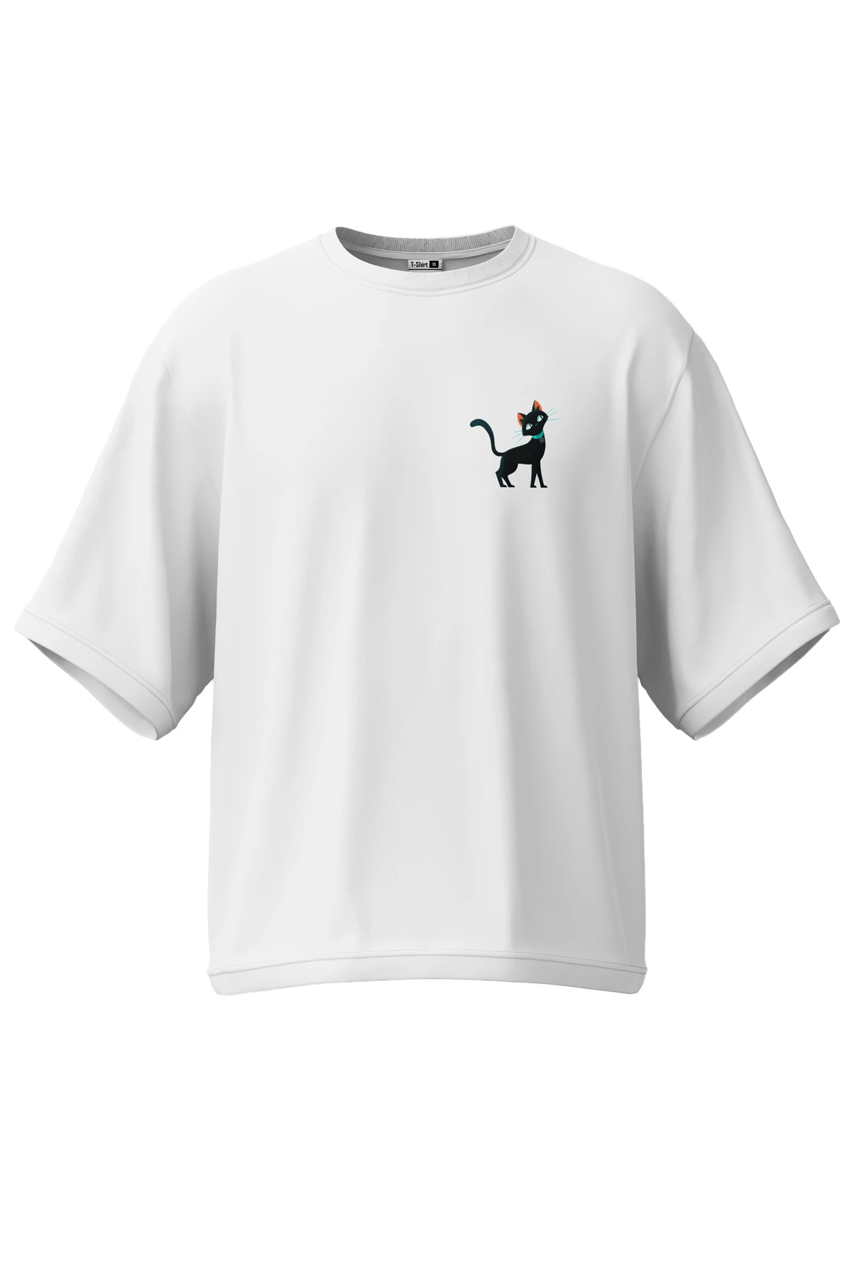Witchlight “Familiar Cat” Oversize Tişört (%100 Pamuk, Unisex)