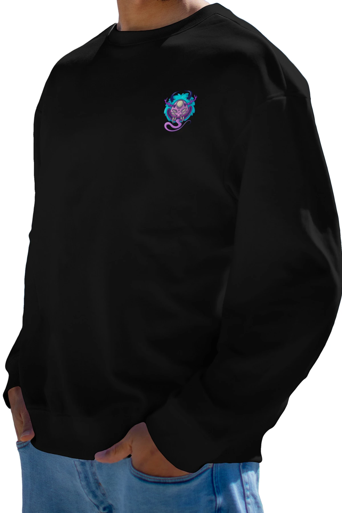 Void “Neon Parasite” Oversize Sweatshirt (%100 Pamuk, Unisex)