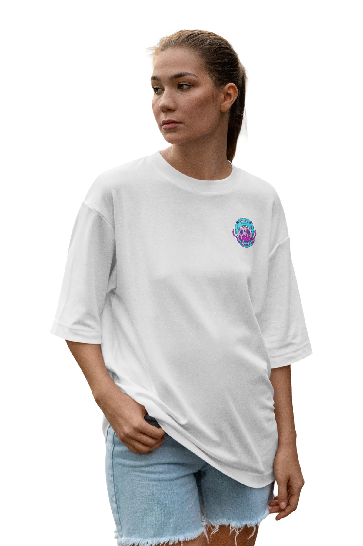 Void “Acid Maw” Oversize Tişört – %100 Pamuk, Unisex