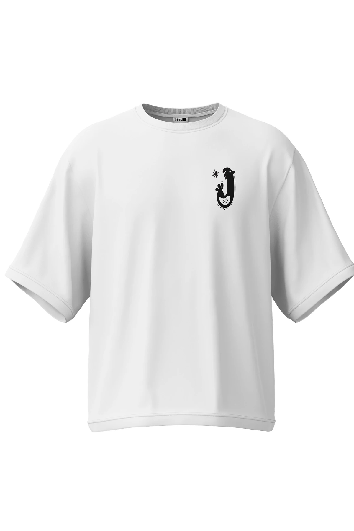 Oddkind “Cosmic Mermaid” Oversize Tişört (%100 Pamuk, Unisex)