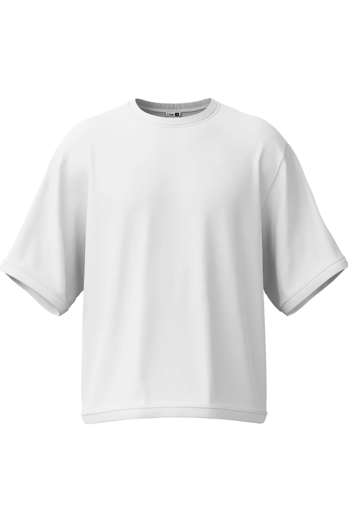 Beyaz Oversize Tişört (%100 Pamuk, Unisex)