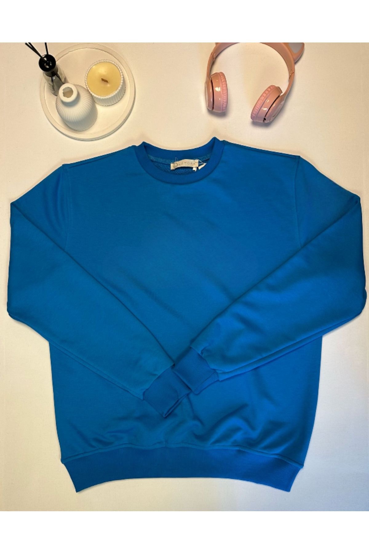 Mavi %100 Pamuk Oversize Basic Sweatshirt