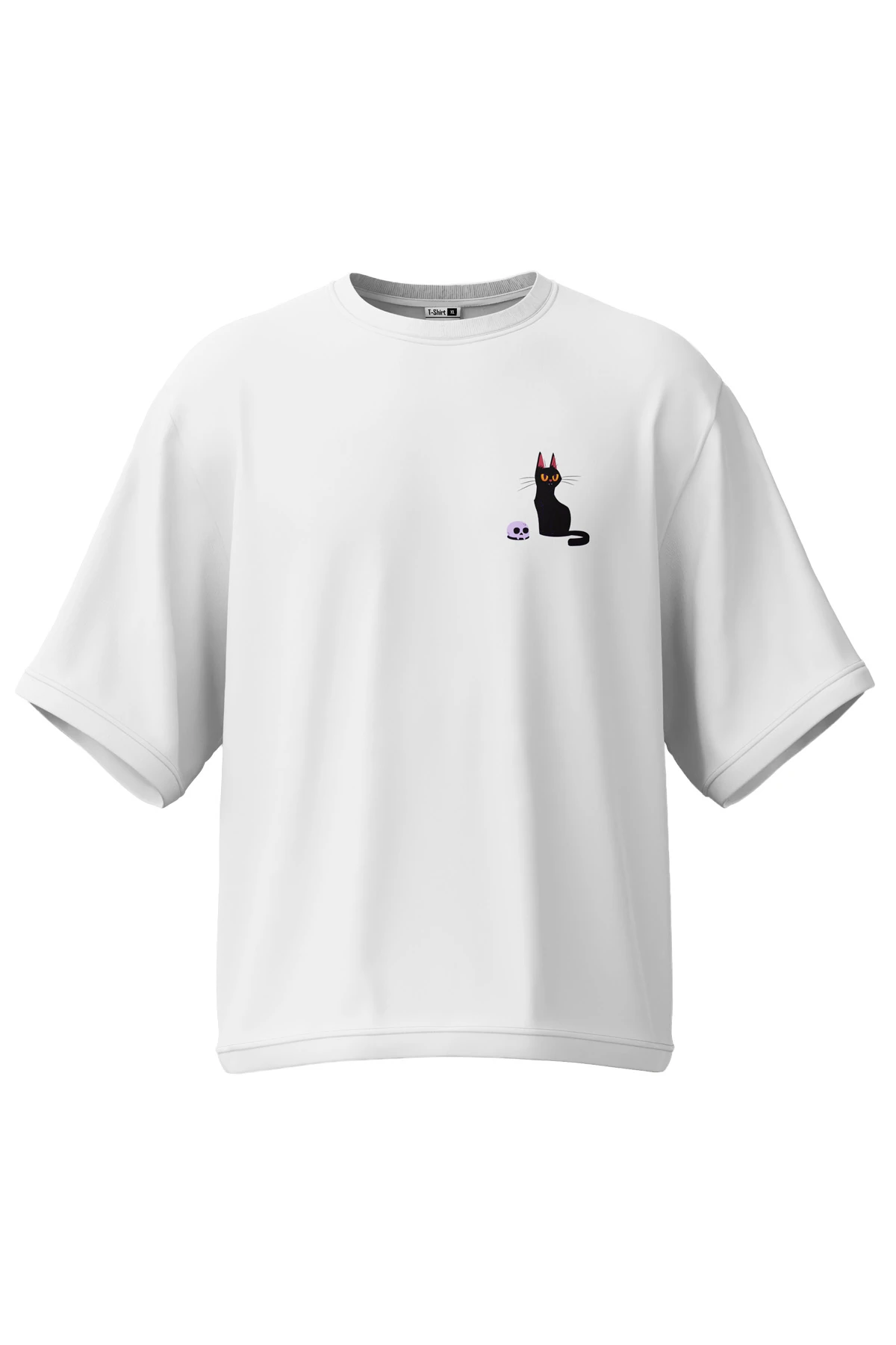 Witchlight “Hex Cat” Oversize Tişört (%100 Pamuk, Unisex)
