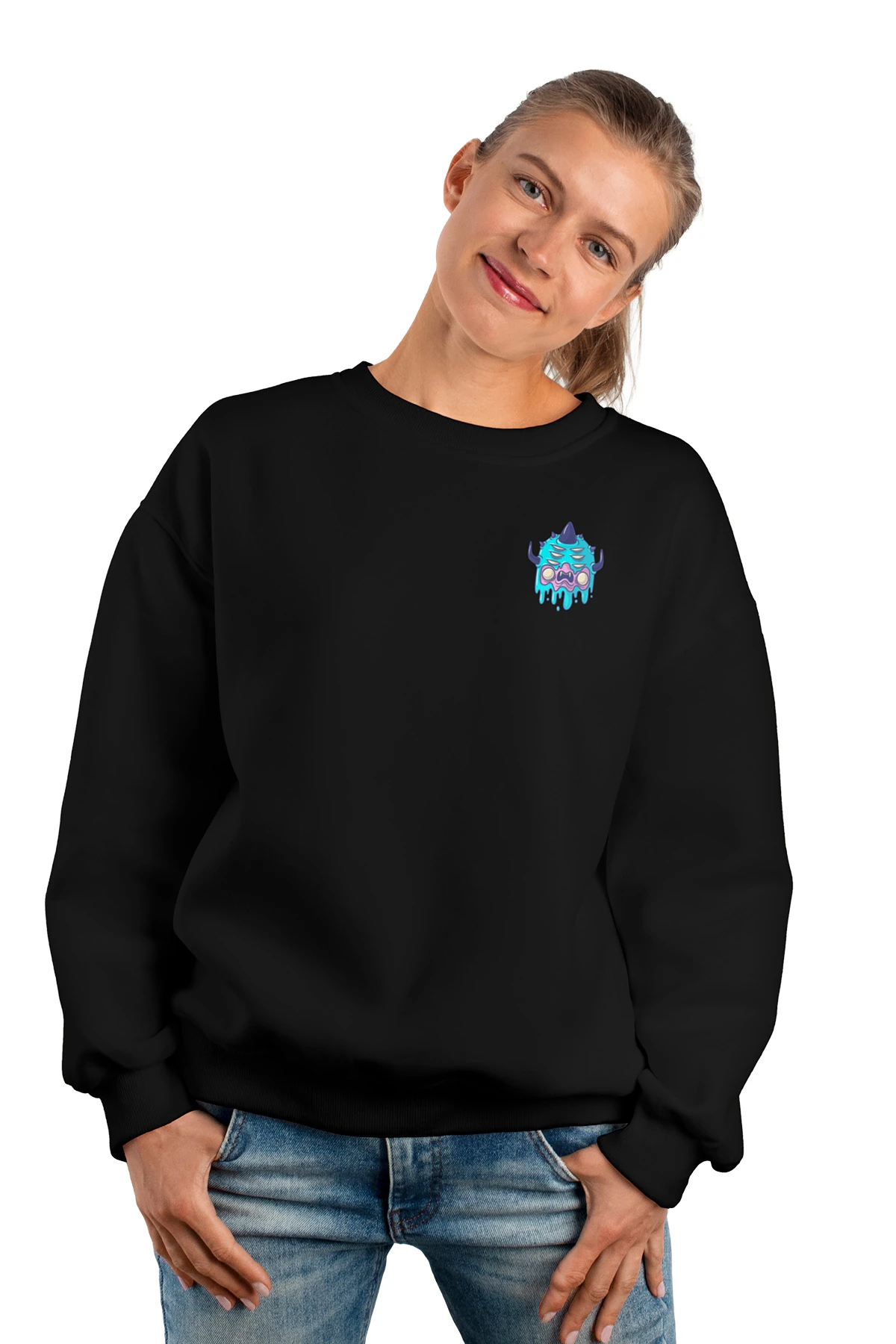 Void “Oni Frost Mini” Oversize Sweatshirt (%100 Pamuk, Unisex)