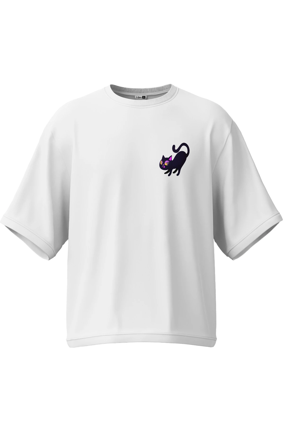 Witchlight “Pixie Cat” Oversize Tişört (%100 Pamuk, Unisex)