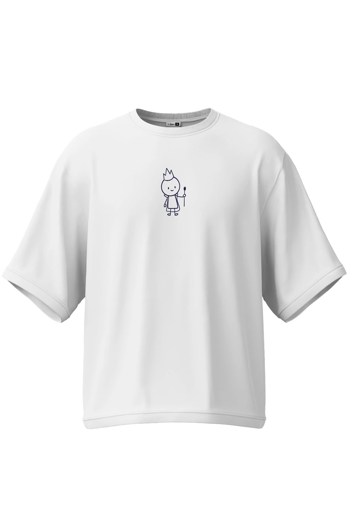 Lumo “Simple King” Oversize Tişört (%100 Pamuk, Unisex)