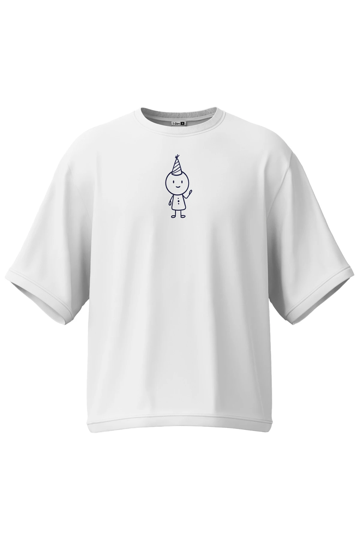 Lumo “Simple Party” Oversize Tişört (%100 Pamuk, Unisex)