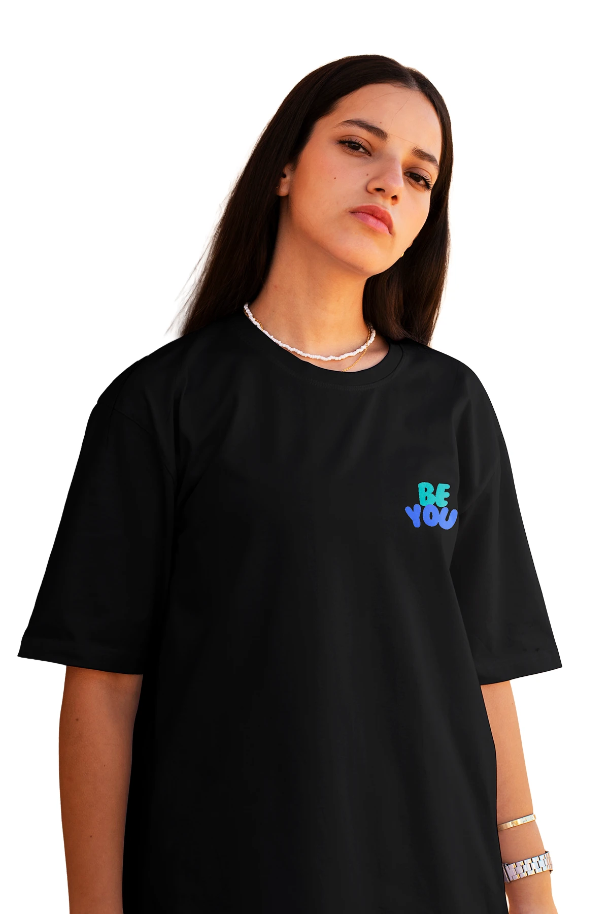 “Be You / It’s All About You” Oversize Tişört (%100 Pamuk, Unisex)