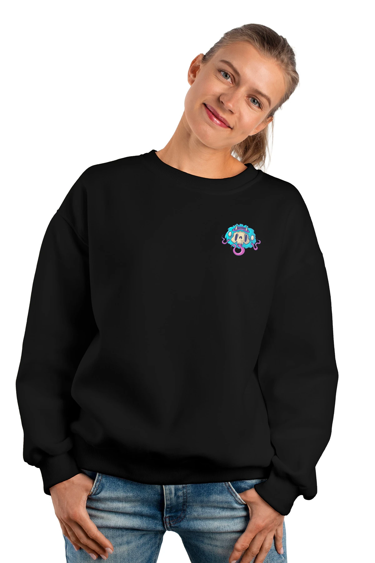 Void “Astro Beats” Oversize Sweatshirt (%100 Pamuk, Unisex)