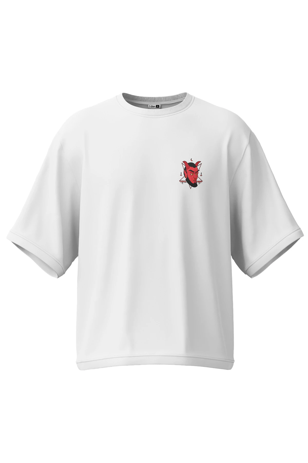 Absurdia “Crimson Satyr” Oversize Tişört (%100 Pamuk, Unisex)