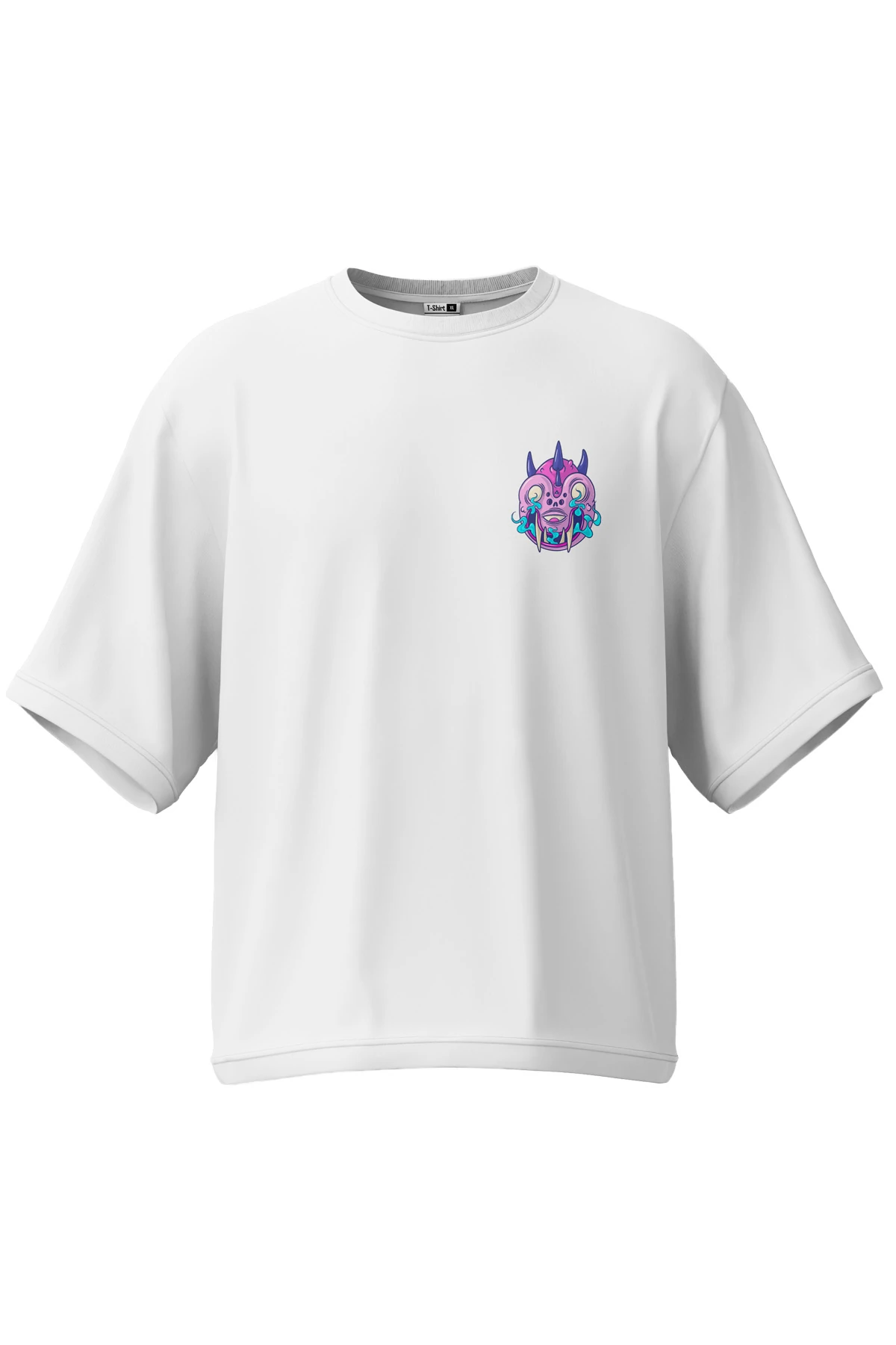 Void “Neon Oni” Oversize Tişört (Unisex, %100 Pamuk)