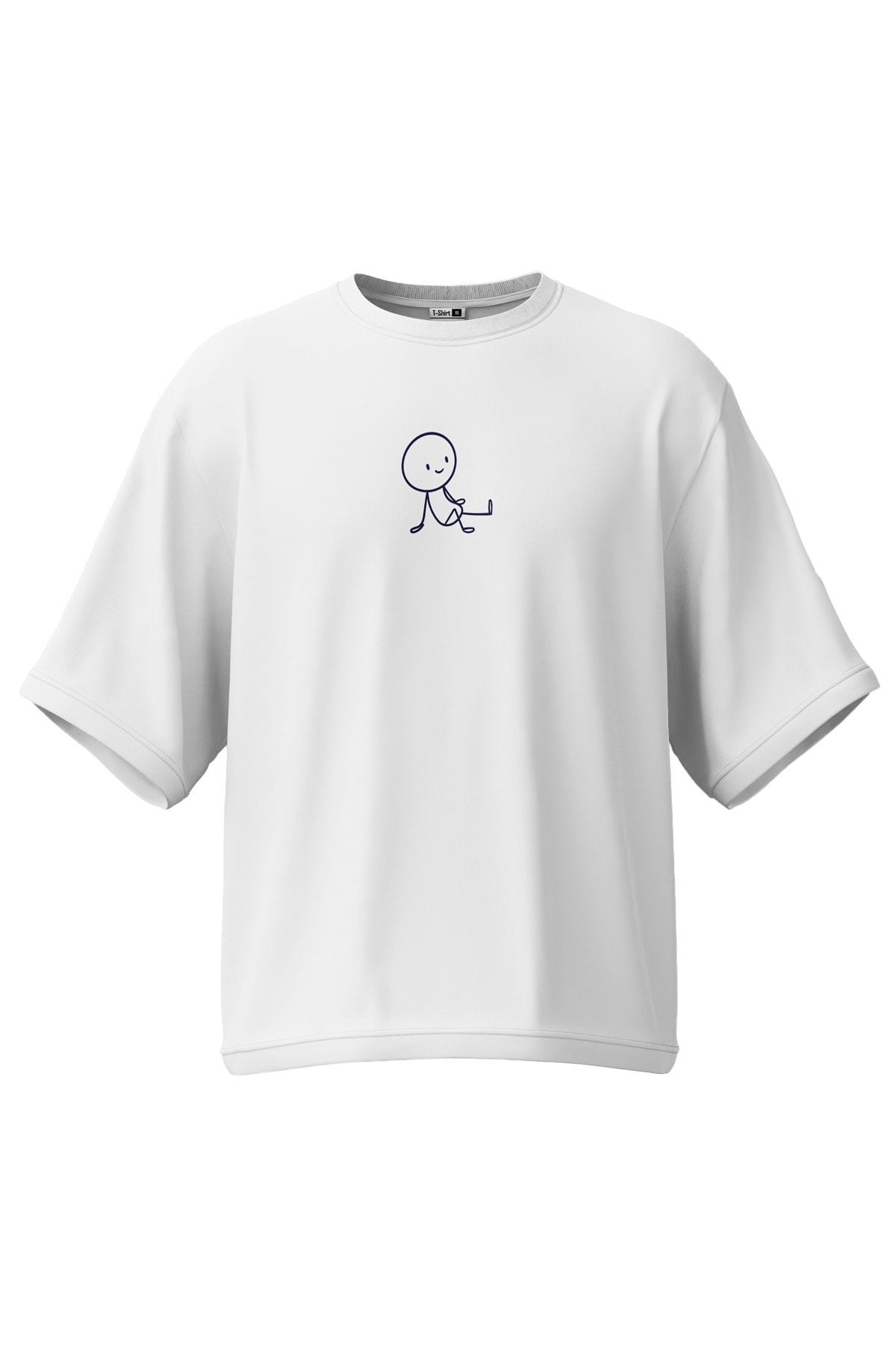 Lumo “Simple Sit” Oversize Tişört (%100 Pamuk, Unisex)