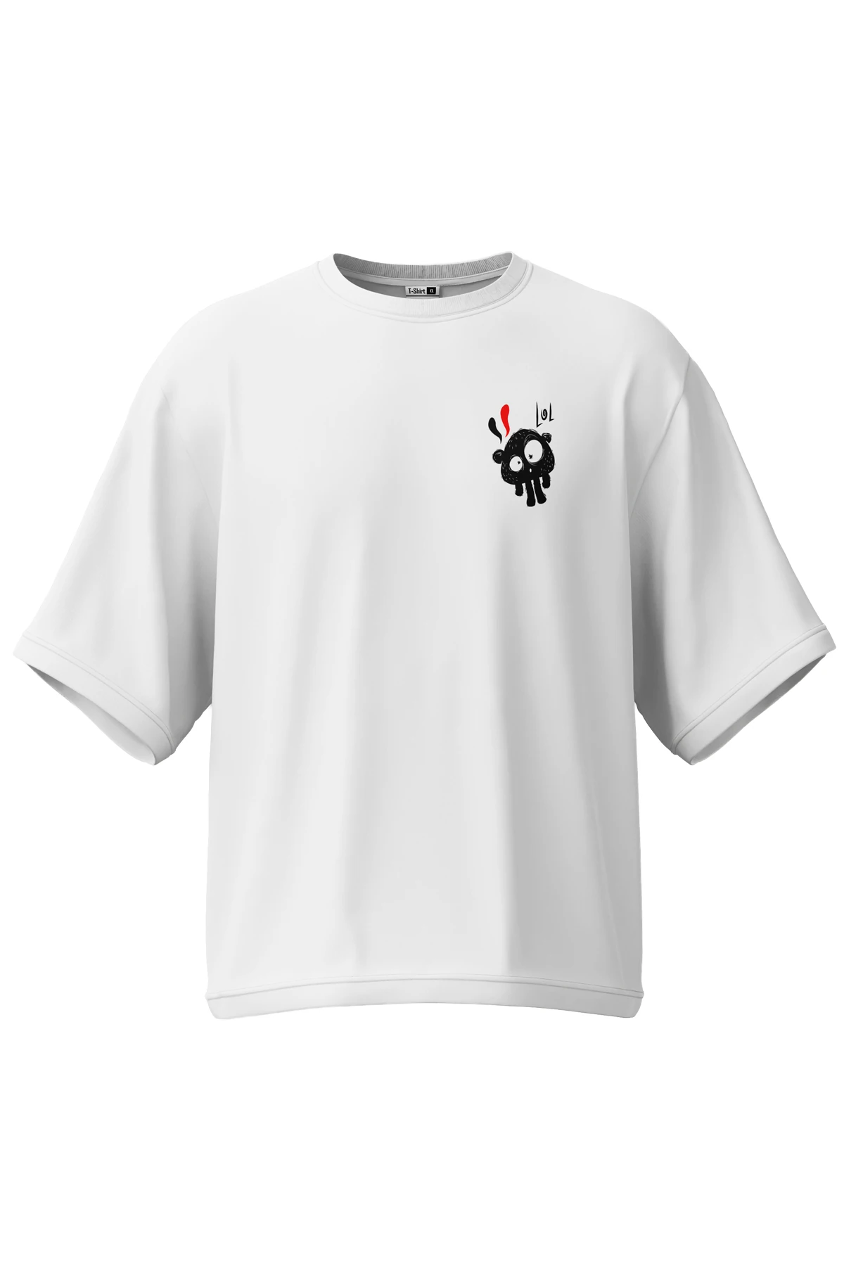 Oddkind “Inky Panic” Oversize Tişört (%100 Pamuk, Unisex)