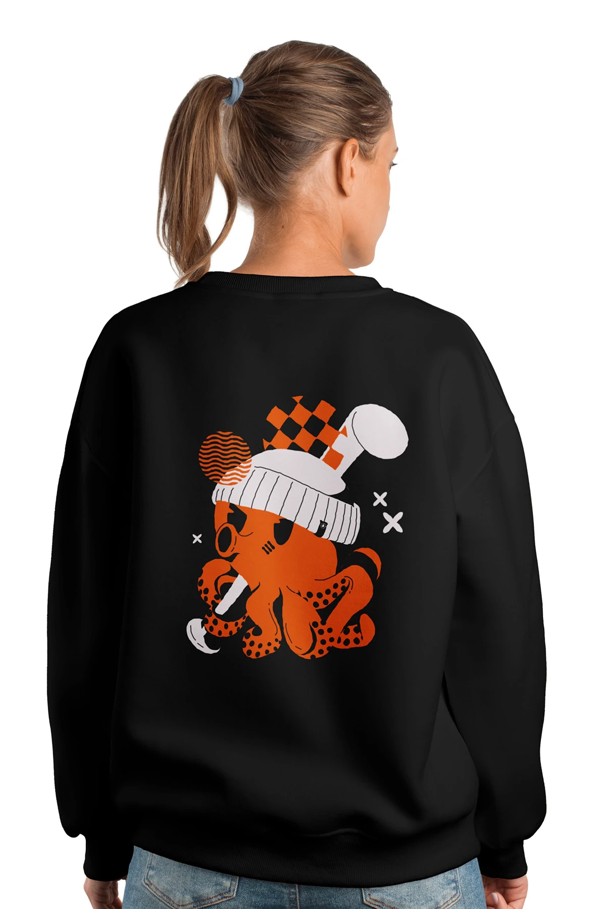 Humo “Strike Octo” Oversize Sweatshirt (%100 Pamuk, Unisex)
