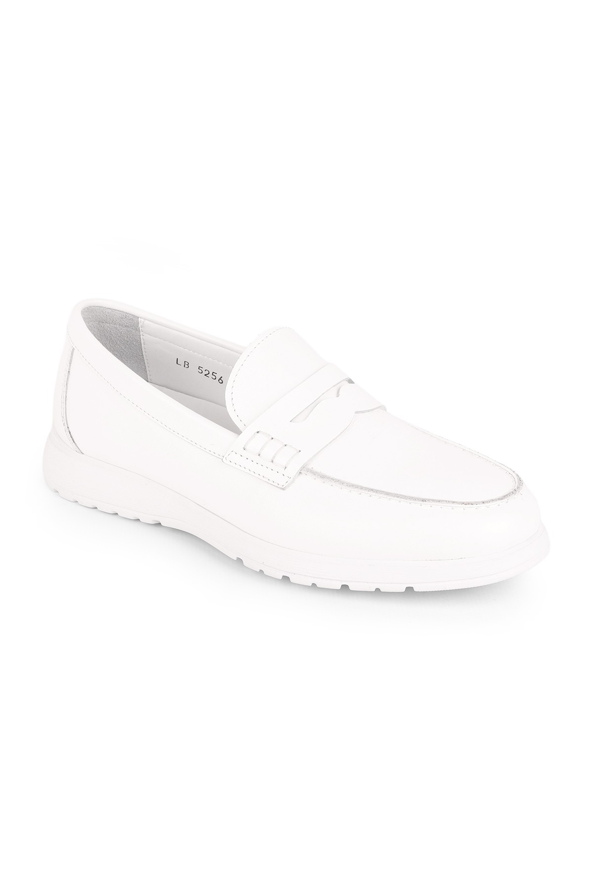 Libero L5256 Erkek Deri Loafer Ayakkabı - Beyaz
