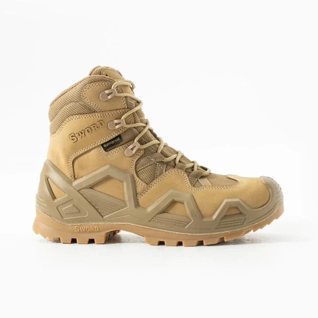 Single Sword SS611 Su Geçirmez Tactical Askeri/Outdoor Bot (Kaydırmaz Dişli Taban) - Bej