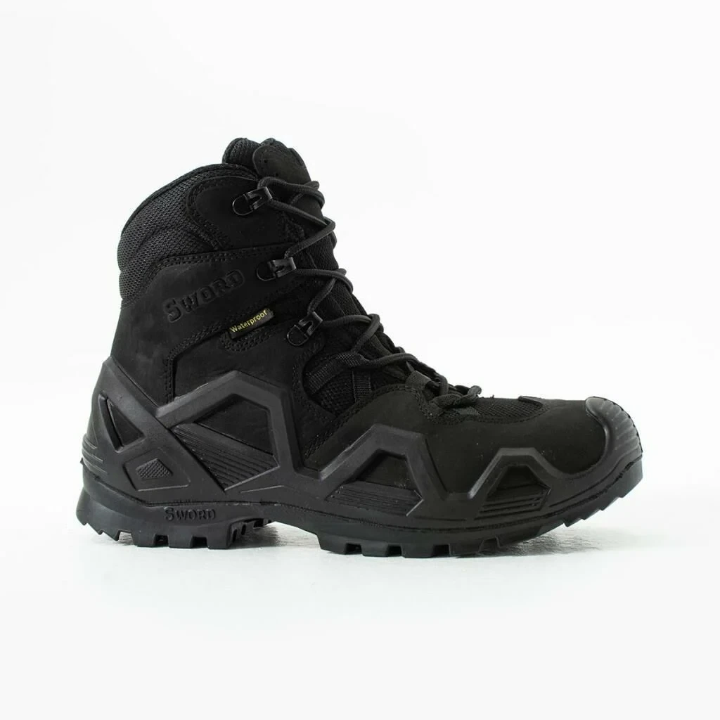 Single Sword SS611 Su Geçirmez Tactical Askeri/Outdoor Bot (Kaydırmaz Dişli Taban) - SİYAH