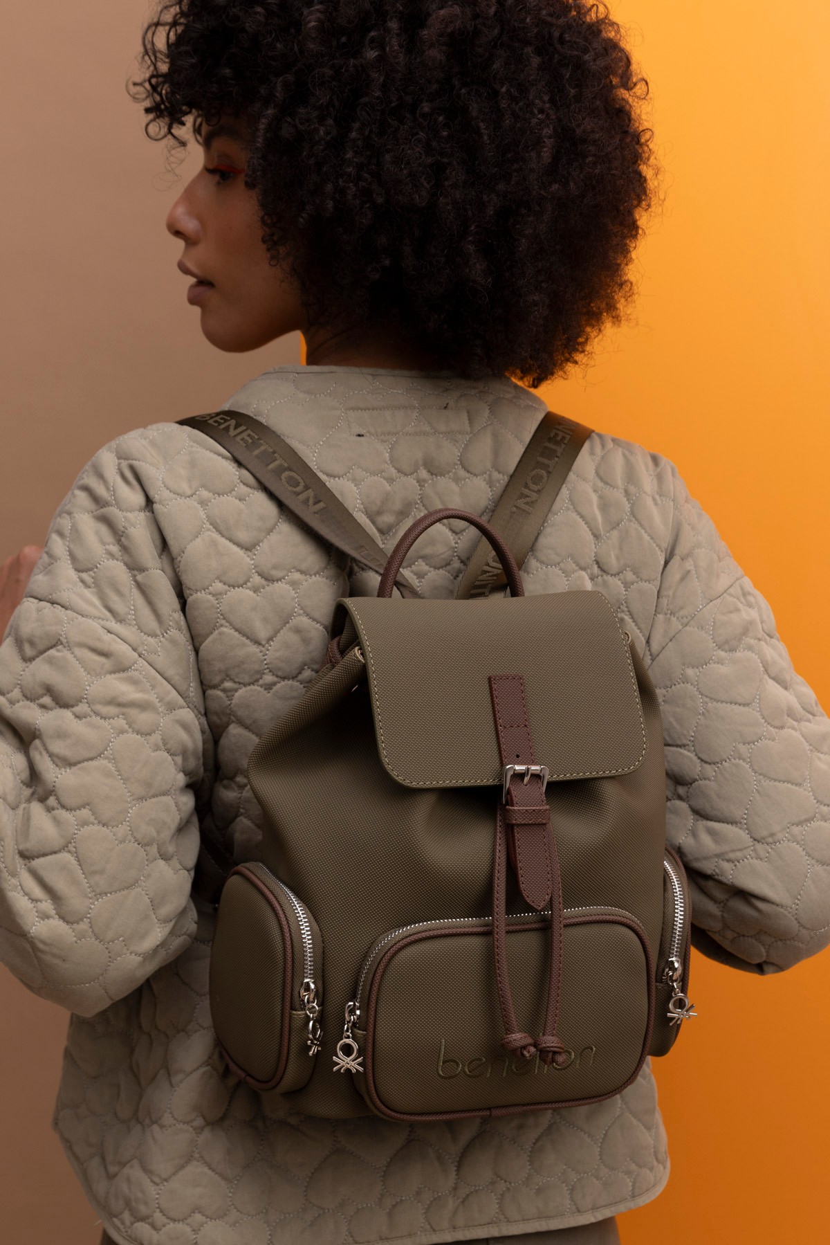 Benetton 1409 Kadın Çanta - HAKİ-KAHVE