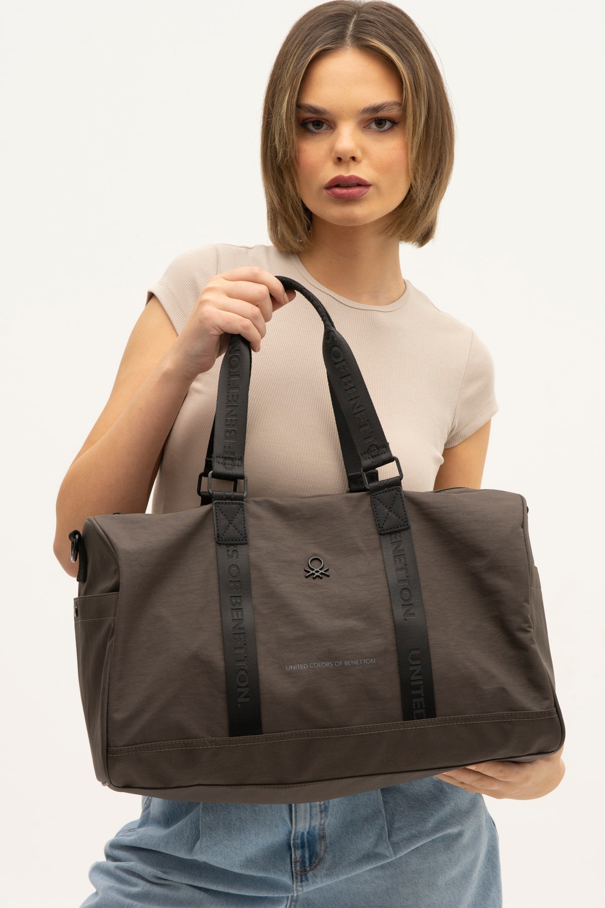 Benetton 1266 Seyahat Çanta GRİ