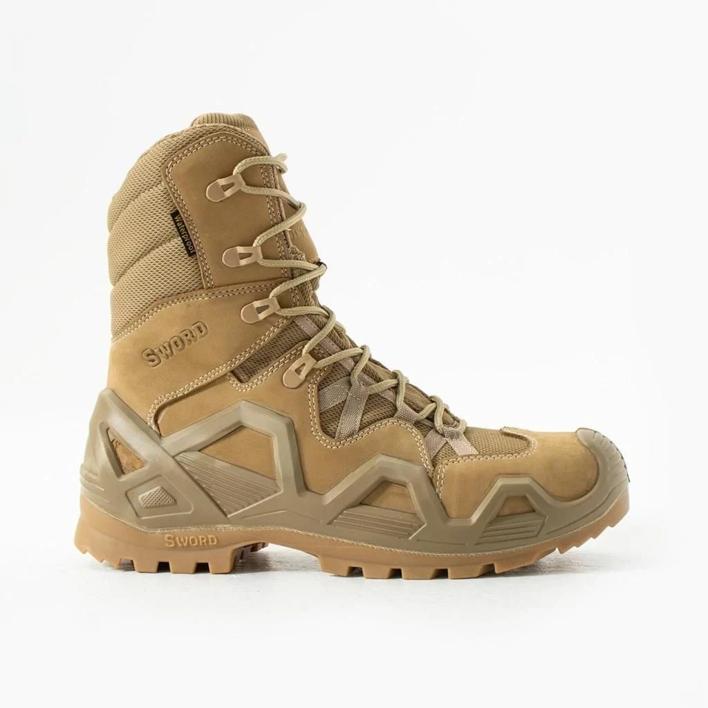 Single Sword SS603 Uzun Bilek Taktik Outdoor Bot – Destekli Bilek, Kaymaz Dişli Taban, Dayanıklı Saya - Bej