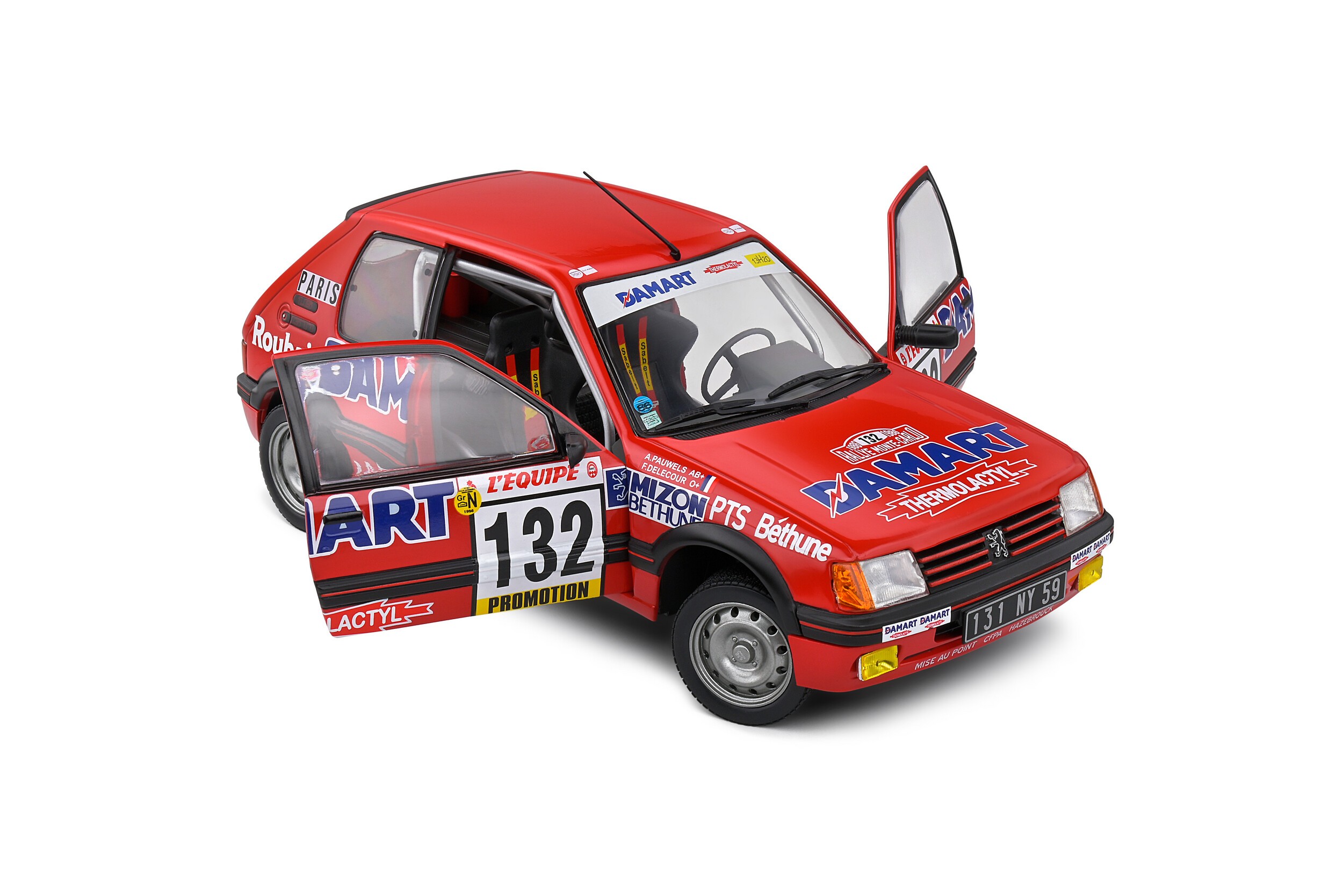 1986 Peugeot 205 GTI - Rallye Monte Carlo - #132 Delecour / Pauwels