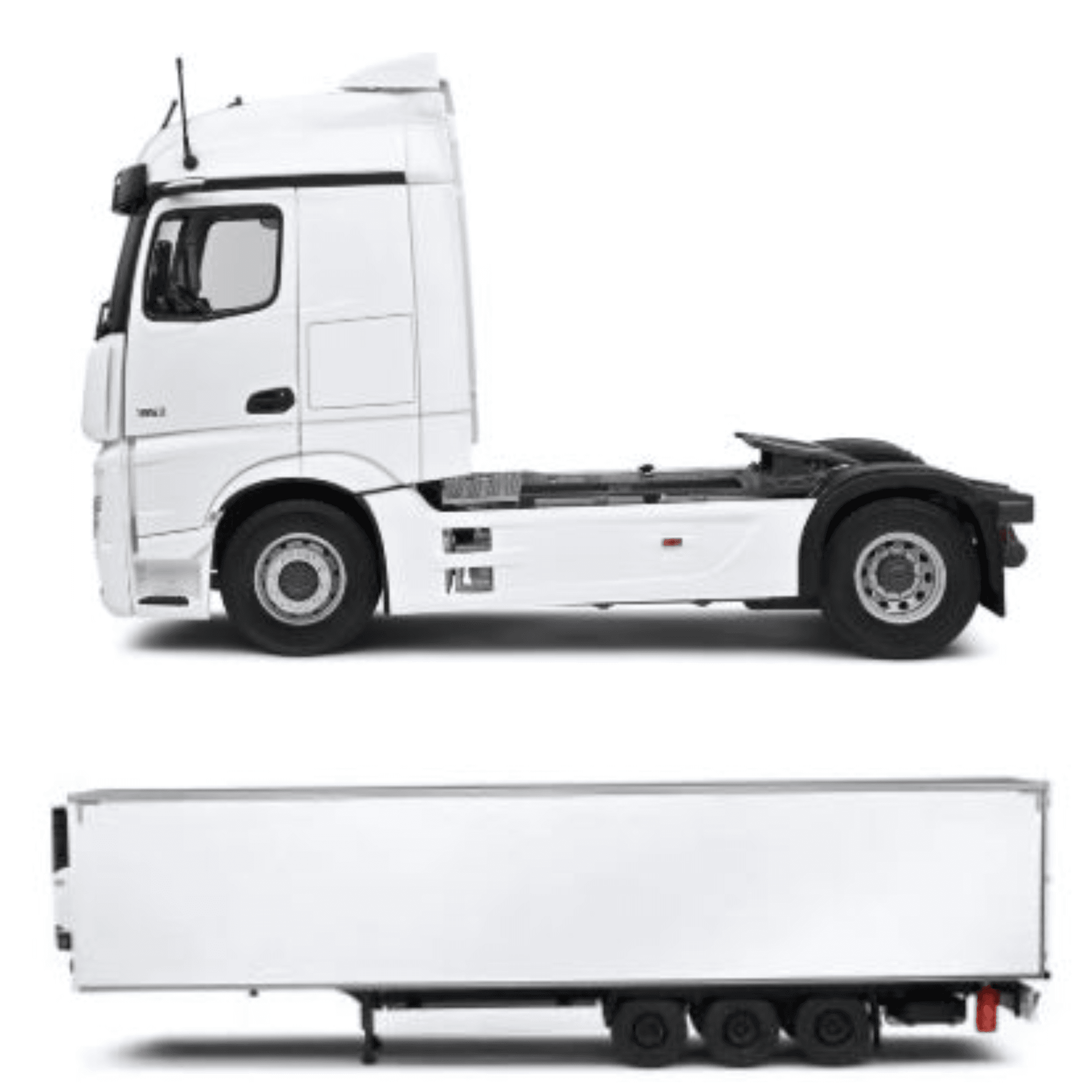 2023 Mercedes B.Actros L Truck + Remorque Frigo 80 cm - Ölçek : 1/24 