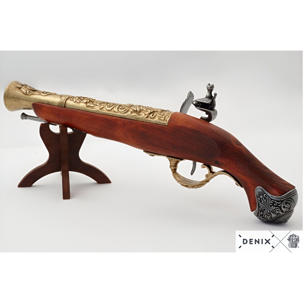 Flintlock Tabanca ENG 18.Yüzyıl - Dekoratif