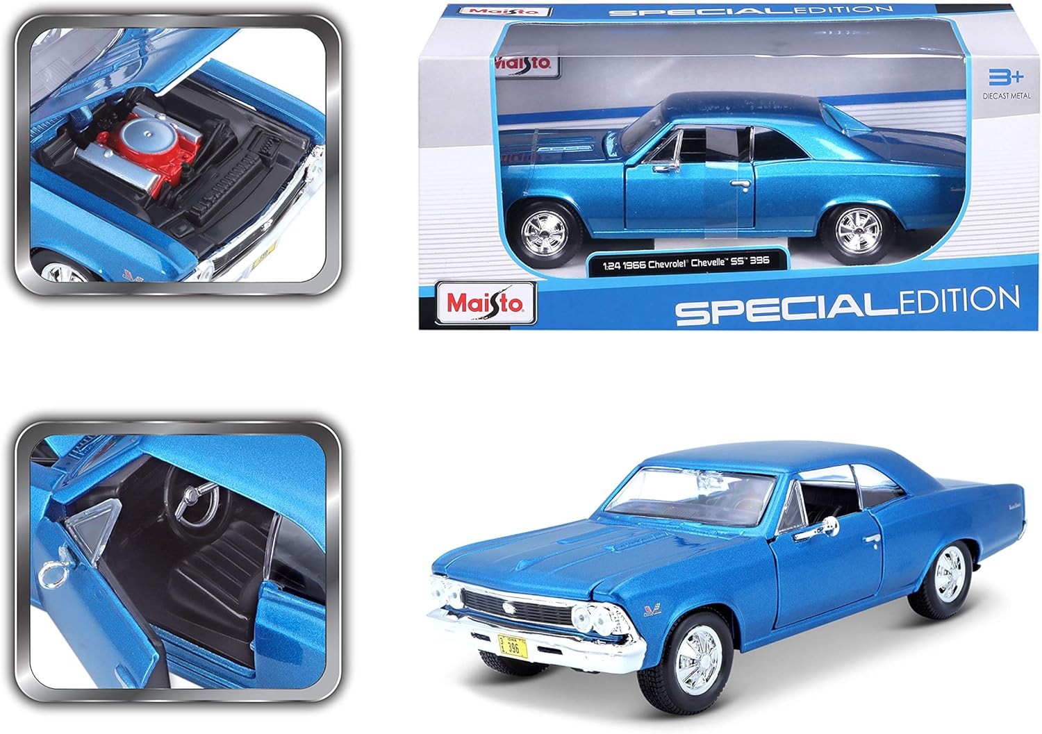 1966 Chevrolet Chevelle SS 396 - Ölçek : 1/24