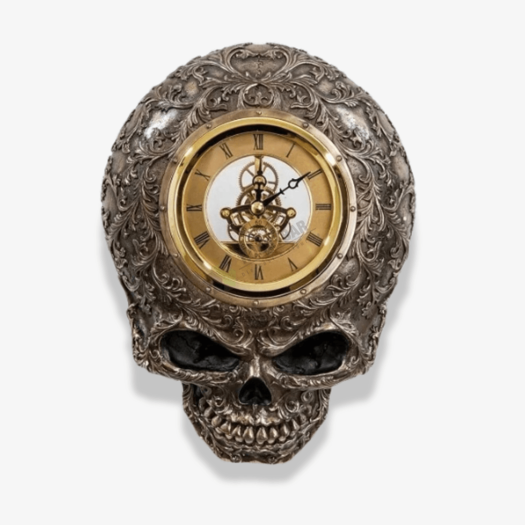 Skull Duvar Saati - 21 cm