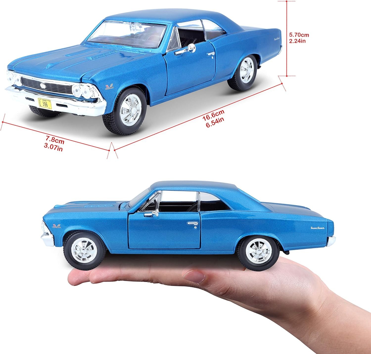 1966 Chevrolet Chevelle SS 396 - Ölçek : 1/24