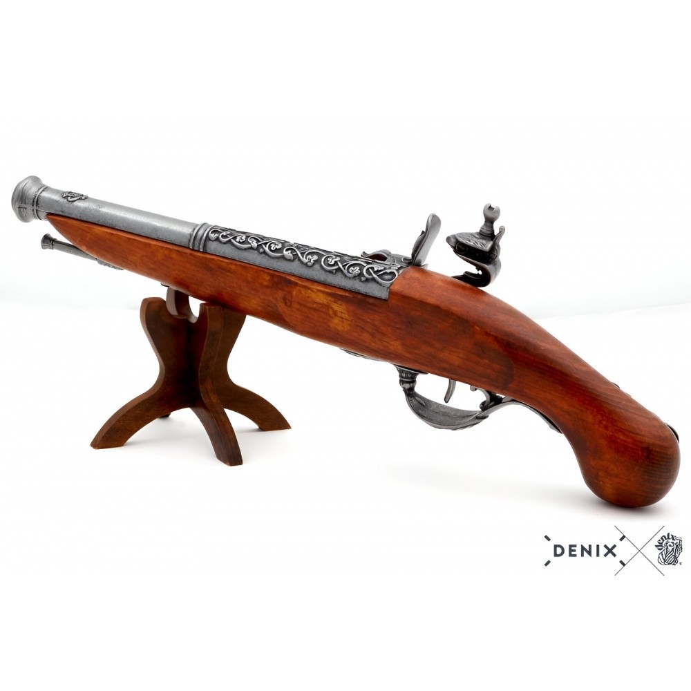 Flintlock Tabanca ENG 18.Yüzyıl - Dekoratif