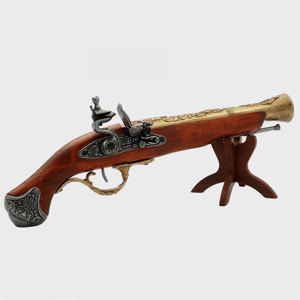 Flintlock Tabanca ENG 18.Yüzyıl - Dekoratif