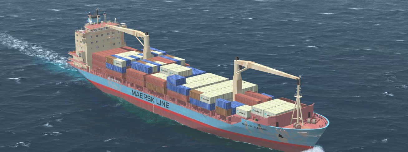 Maersk Alabama Konteyner Yük Gemisi 92cm