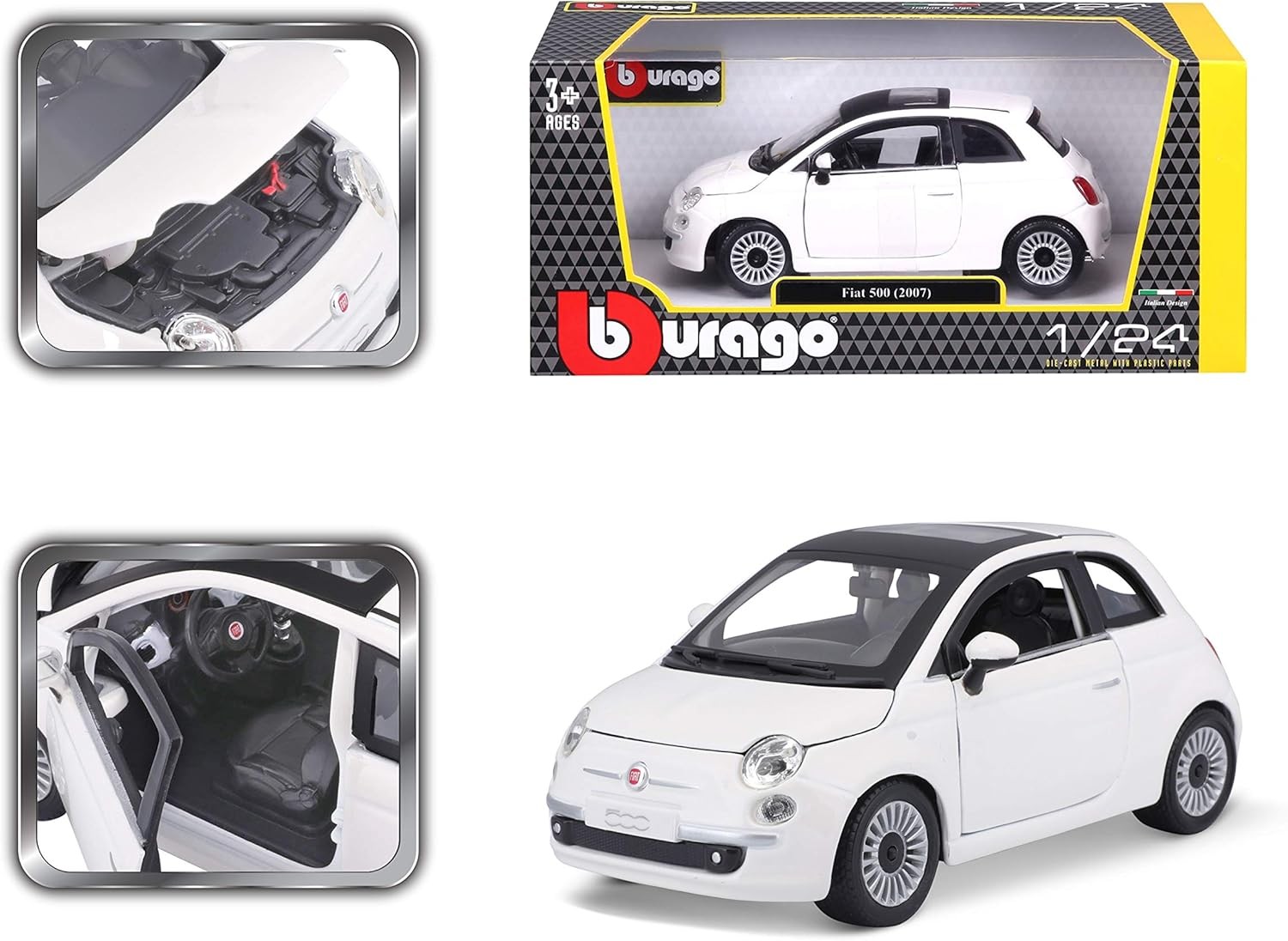 2007 Fiat 500 - Ölçek : 1/24