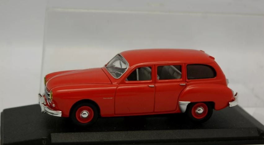 1956 Renault Fregate Domine Break Rouge - Ölçek : 1/43