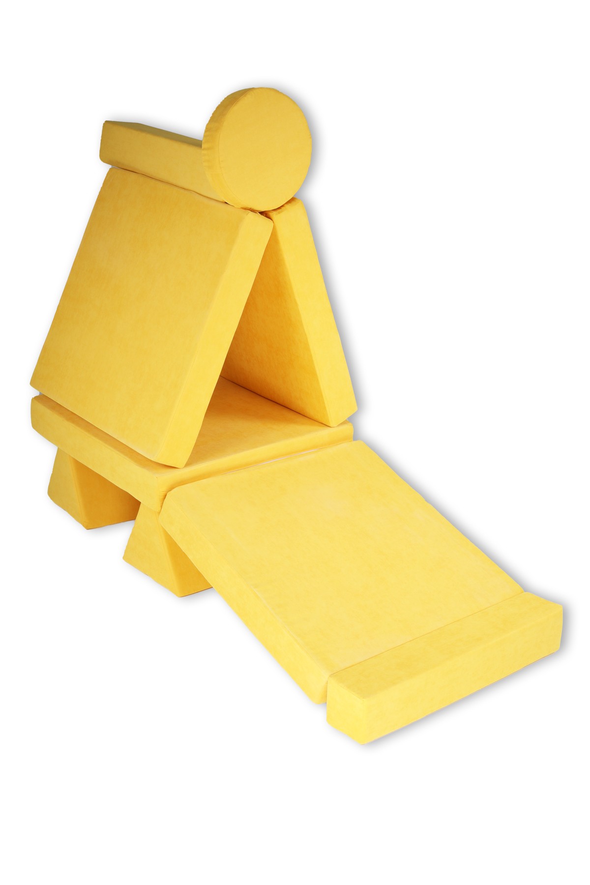 10 Pieces Yellow Puzzle Sponge