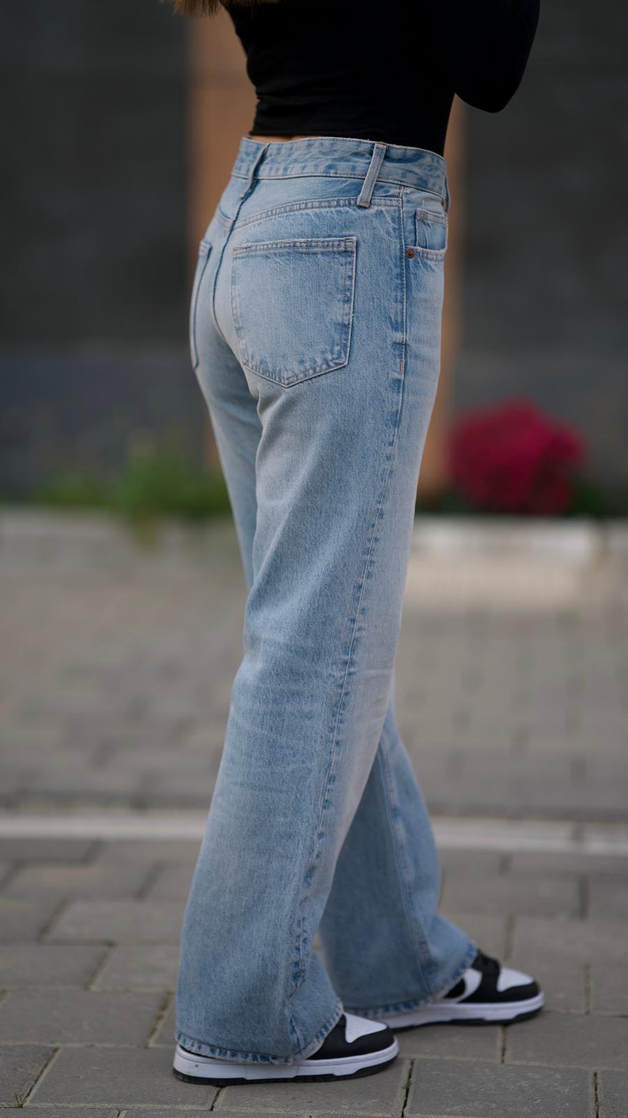 MAVİ YÜKSEK BEL JEAN